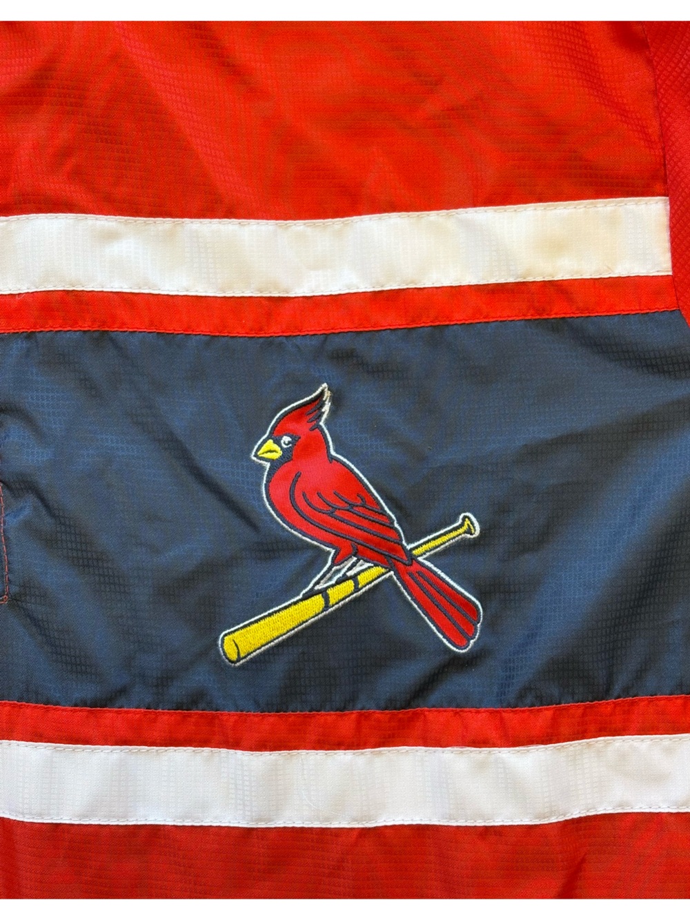 Genuine Merchandise by Carl Banks St. Louis Cardinals Pullover Windbreaker - Picture 7 of 9